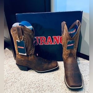 Durango Westward Square Toe Cowboy Boots, Men’s size 11.5M, Brown-New in Box